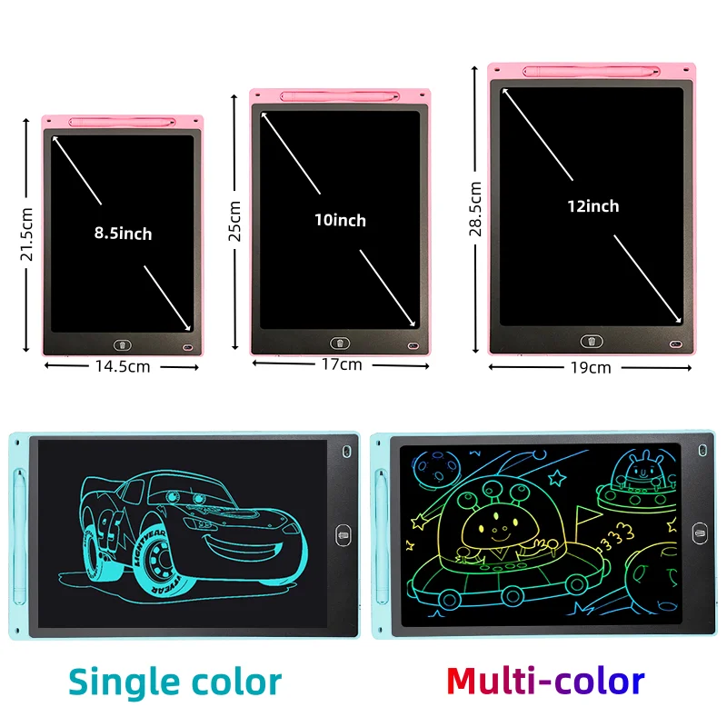 LCD Writing Tablet 8.5/10/12inch Electronic Drawing Board Digit Magic Blackboard Kids Graffiti Sketchpad Toys Child Best Gift