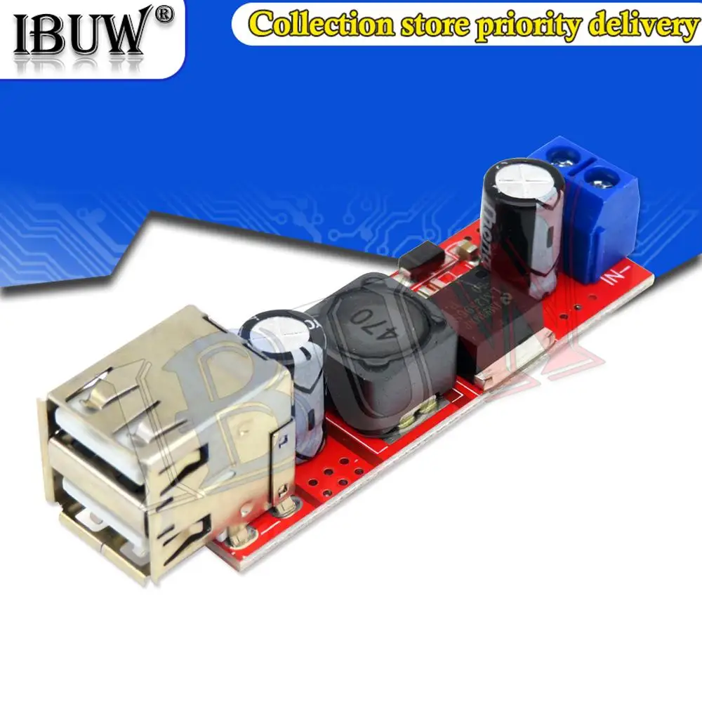 5pcs dc 6v-40v bis 5v 3a doppelte usb ladung DC-DC abwärts wandler modul für fahrzeug auto ladegerät lm2596 dual two usb