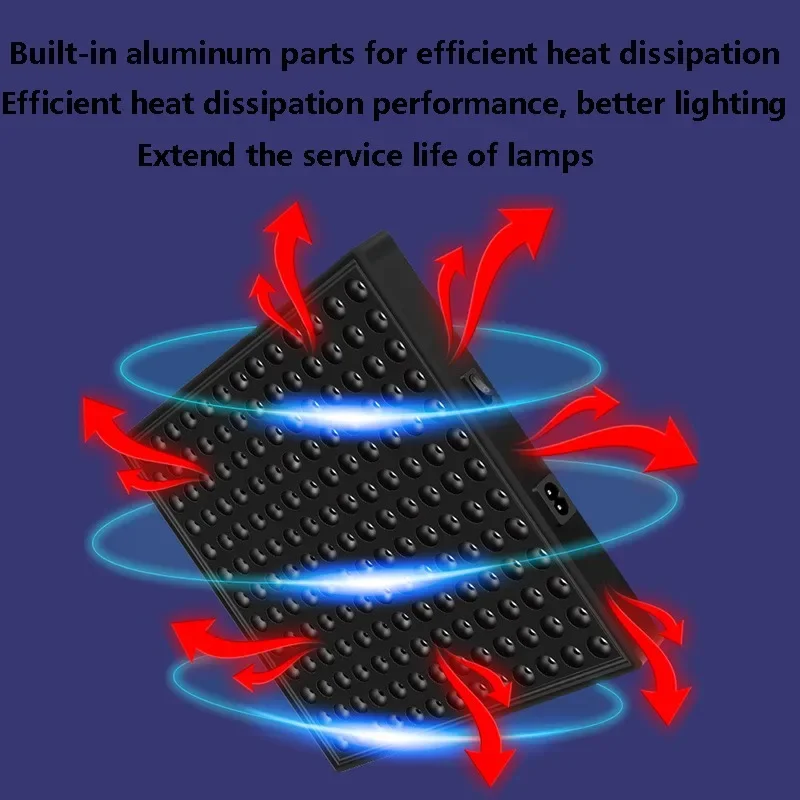 Hot Selling LED Quantum Grow Light Lighting  85-265V  Power Plant Grow Light Full Spectrum Indoor Hydroponic Grow Light