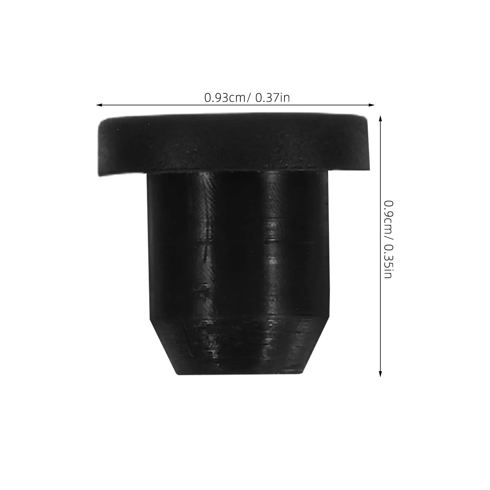 40Pcs Silicone Snap-in Hole Seal Plugs Bottle Stoppers Airtight Fresh- 5.8-6.3mm Holes Black Silicone End Caps view 2