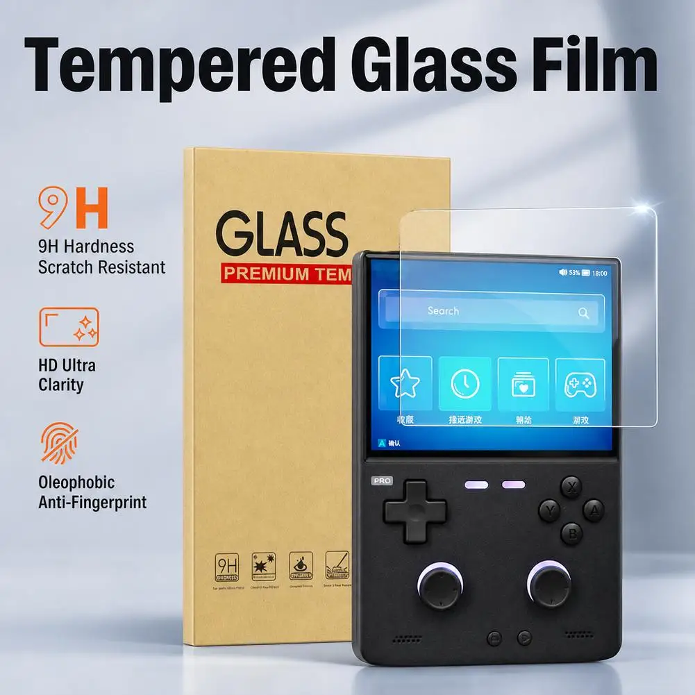 Tempered Glass Screen Protector For Trimui Brick Pro 9H Hardness HD Clear Anti-Scratch Film