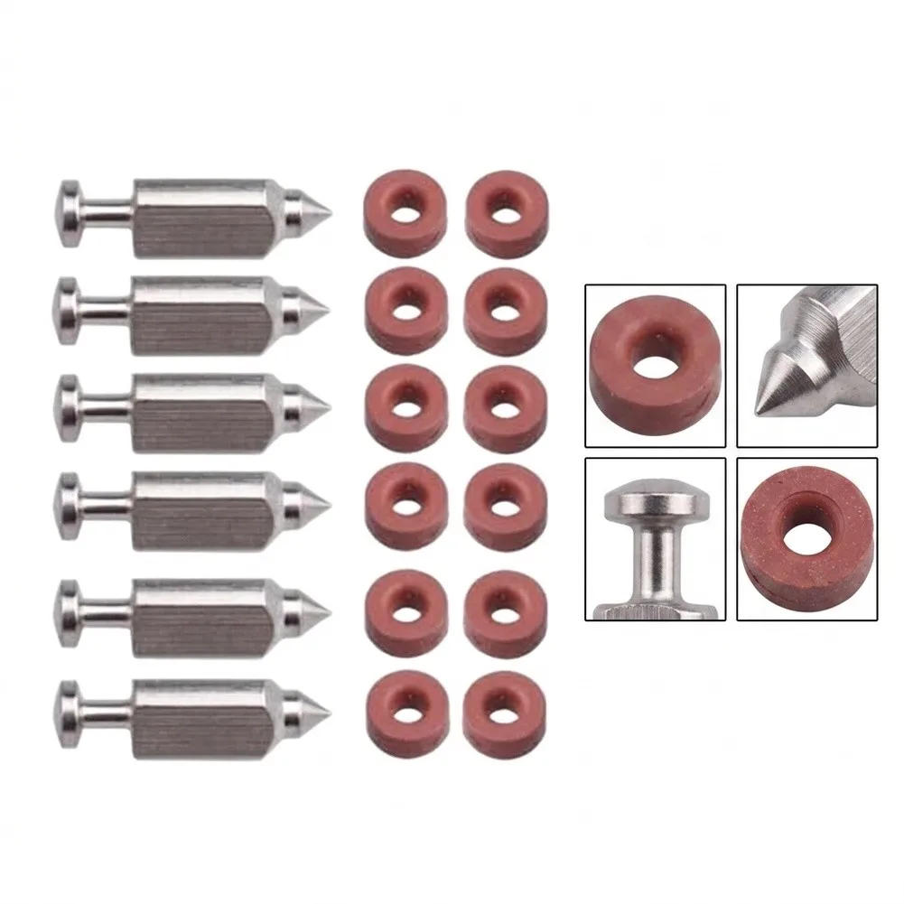 For Panari 398188 Carburetor Rebuild Kit Needle Seat Assembly for 281144 281178 T398188 12 Part Metal Repair Kit