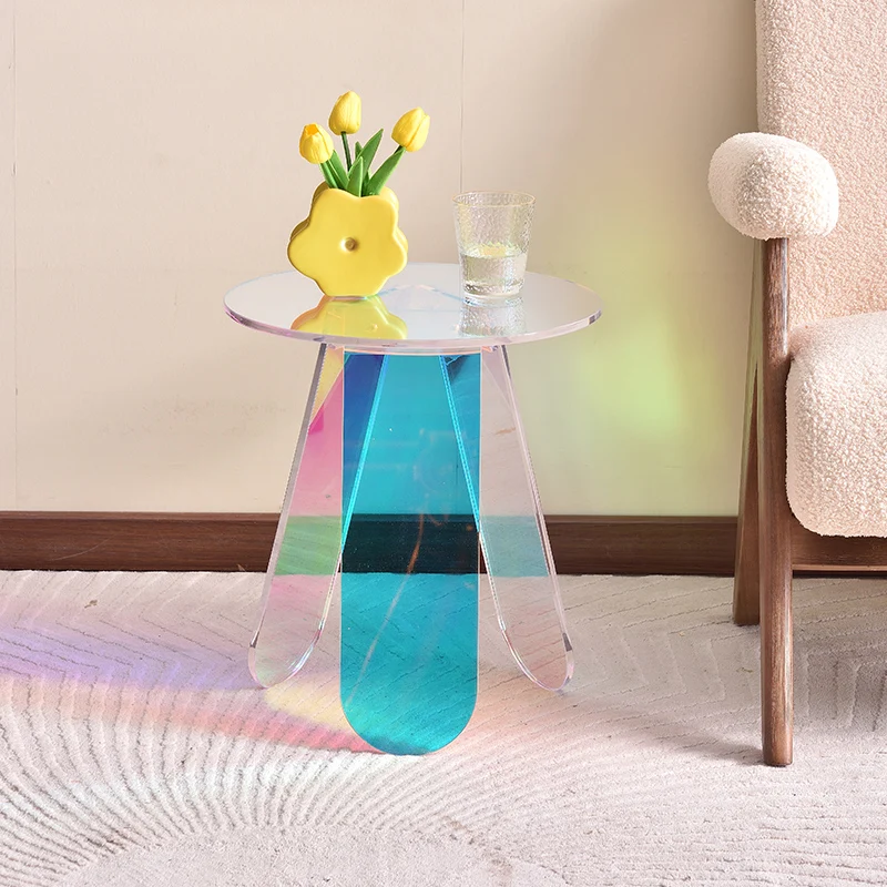 

Acrylic Luxury Coffee Tables Design Unique Transparent Nordic Round Coffee Tables Glass Apartments Tisch Wohnzimmer Furniture