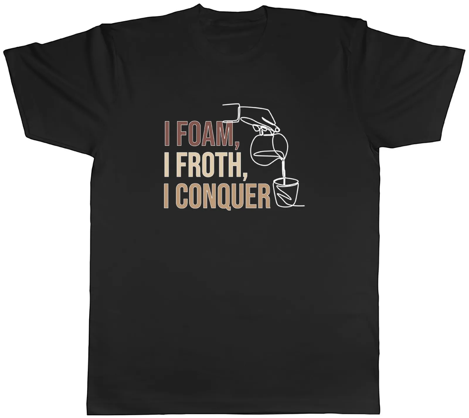 T-Shirt pour hommes, café drôle, j'ai mousse, j'enquête, expresso, cadeau