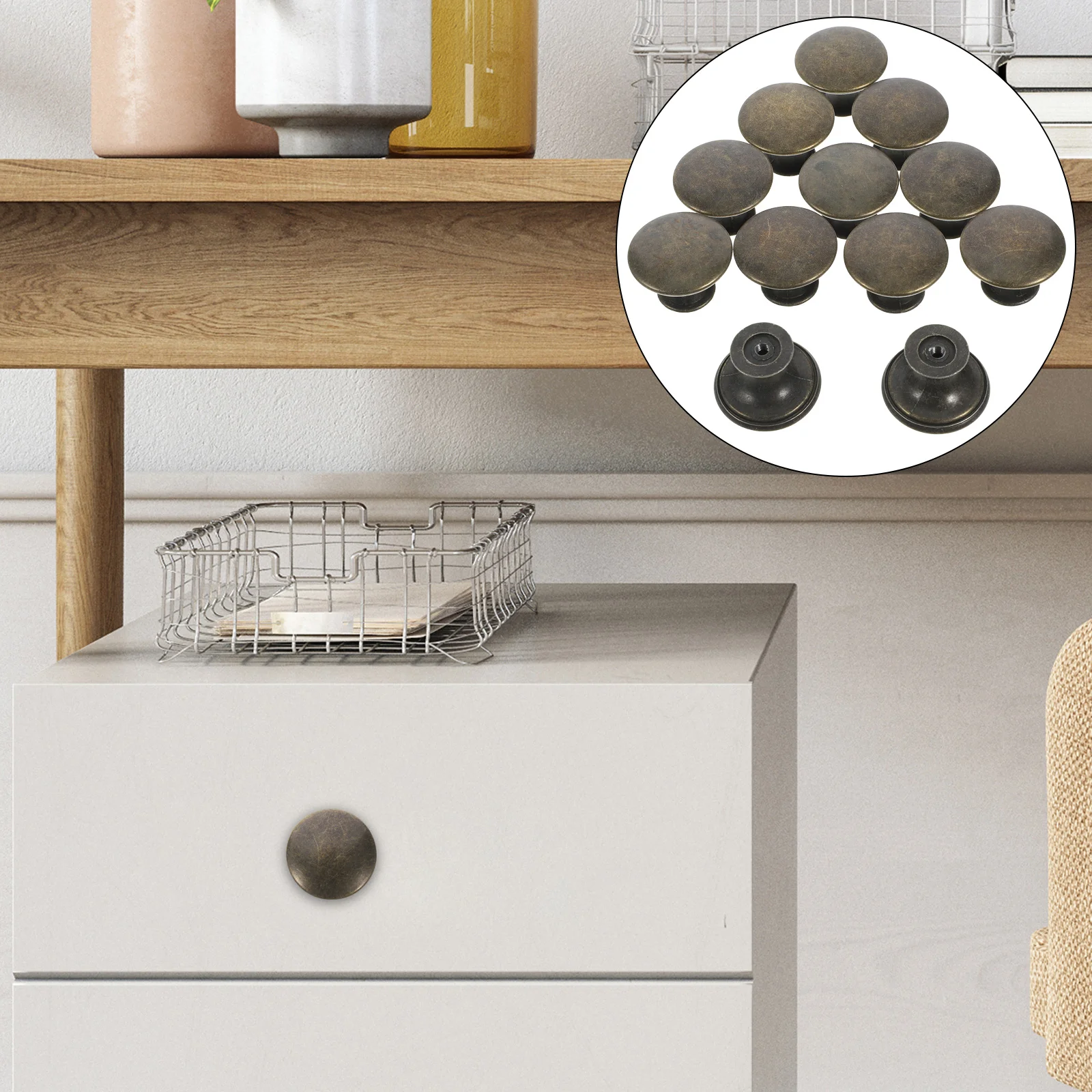 

12Pcs Durable Metal Dresser Pulls Elegant Touch for Home Decor Practical Cabinet Handle Parts Door Handle Metal Drawer Pulls