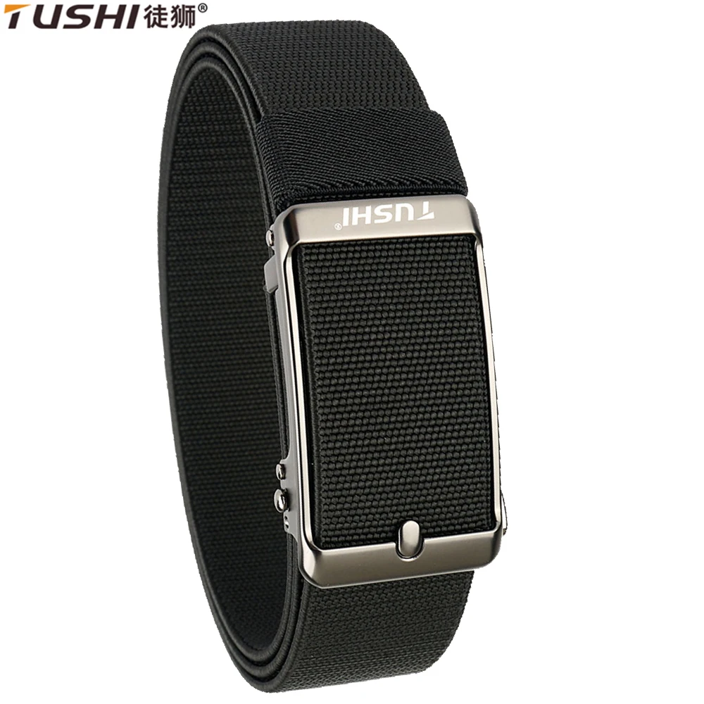 TUSHI Men's Belt Fashion Casual Elastic Belt Outdoor Sports Lady Tactical Belt Strap Climbing Belt With Pants Jeans Neutral Belt