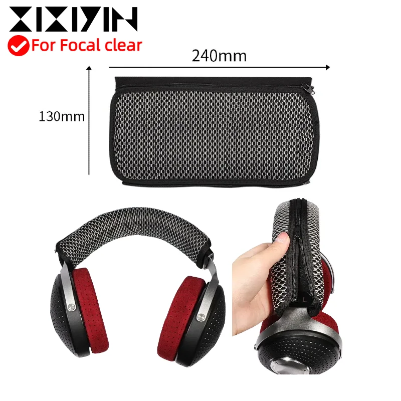 

XIXIYIN Zipper head beam grid protective cover/hook head beam cover For Focal clear Headphone Easy to clean