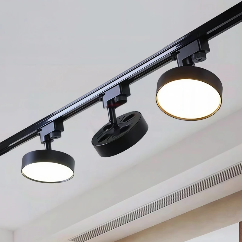 

Современный алюминиевый светодиодный Трековый светильник с COB матрицей, потолочная лампа с направляющими, коммерческий светильник для ткани, магазина, коридора, точечный светильник, 220 В переменного тока