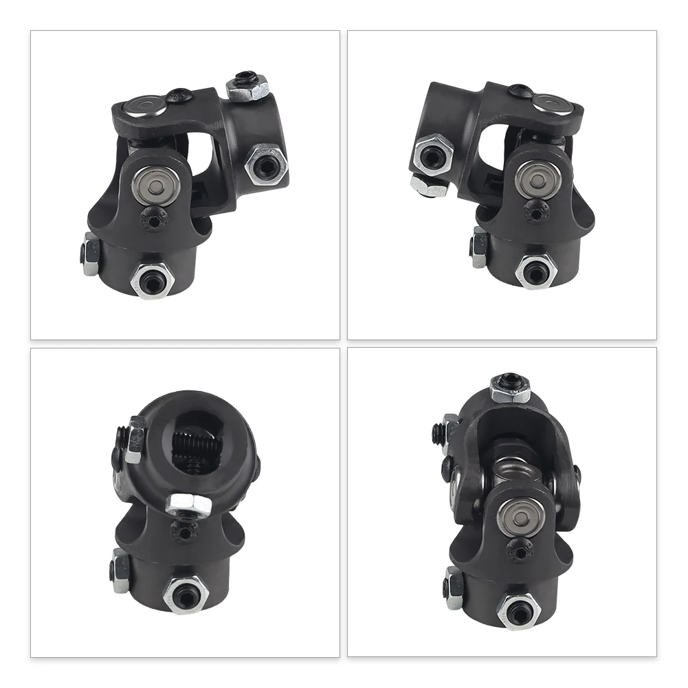 

1pc Universal Joint For Ford Dodge U Joint For VW Chevy Black Steering Shaft Universal U Joint 3/4" DD x 3/4" DD Car Accessories