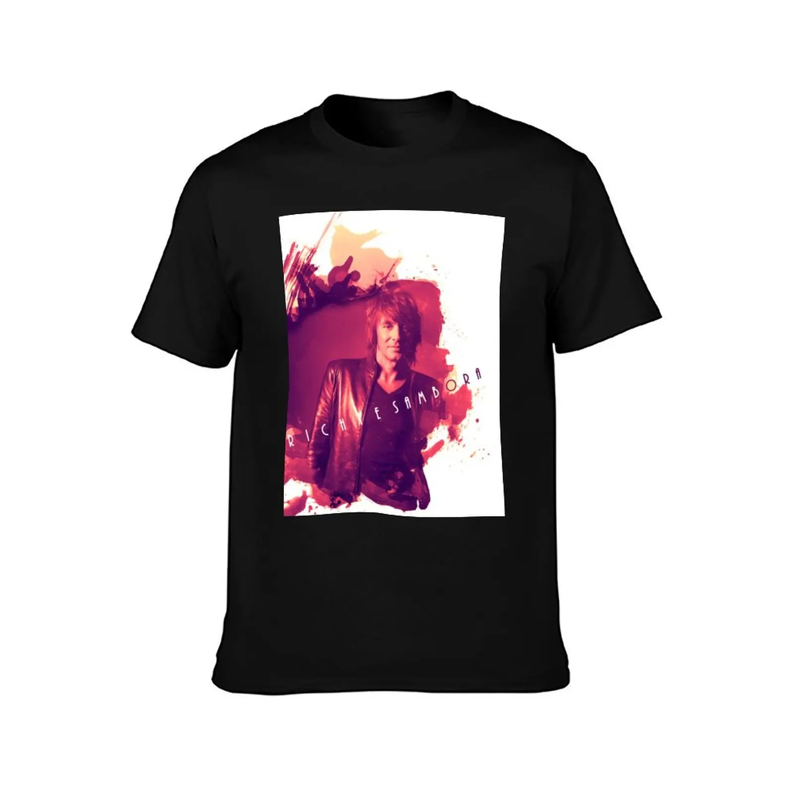 Richie Sambora Splash T-Shirt Work Wear Breathable Tee T-Shirt