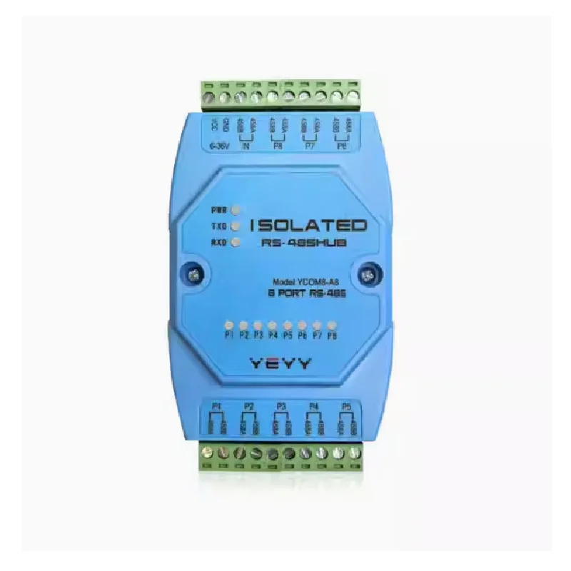 RS485 hub industrial grade repeater optical isolation signal module extension amplification 1-8 channels