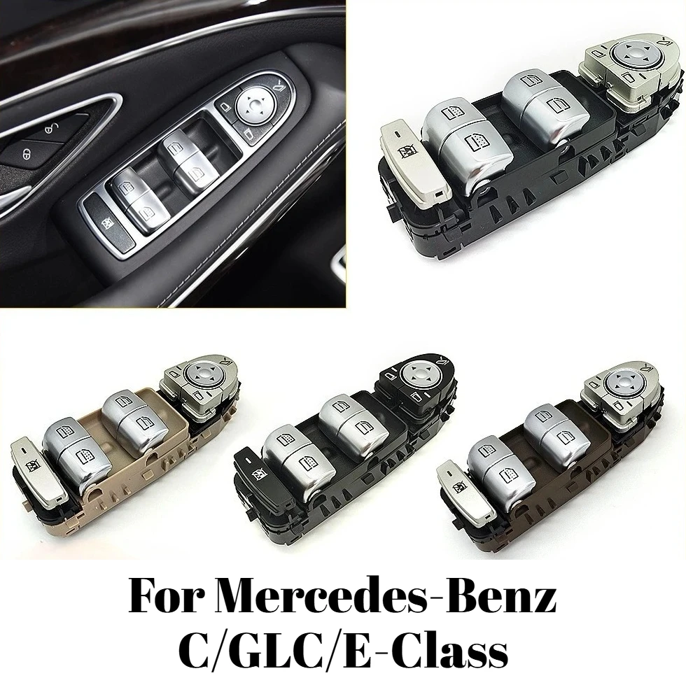 

For Mercedes-Benz C-Class W205 GLC-Class W253 Left Front Electric Window Glass Control Switch Assembly Seamless Connection Parts
