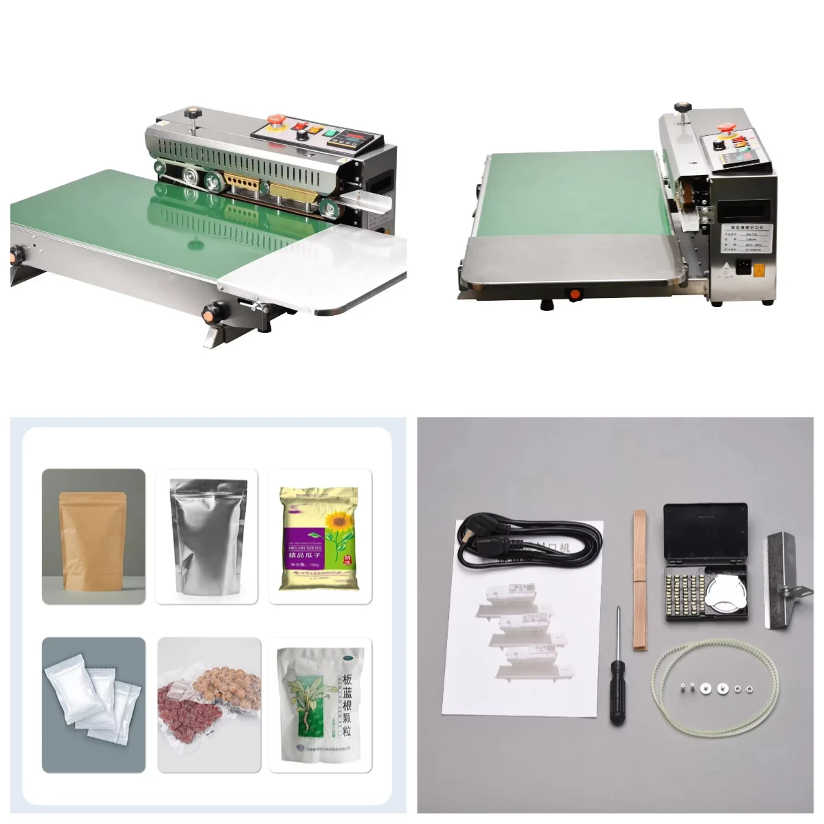 

STLPortable FR770 Widen Horizontal Sealer Machine Plastic Film Bags Heat Sealing Machine Continuous Band Sealer Machine