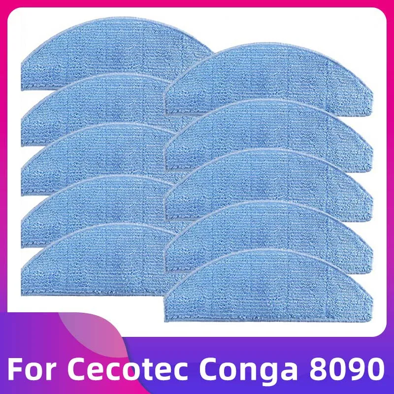 For Cecotec Conga 8090 Ultra Robot Vacuum Cleaner Mop Cloth Wipe Rag  Accessories Replacement Parts