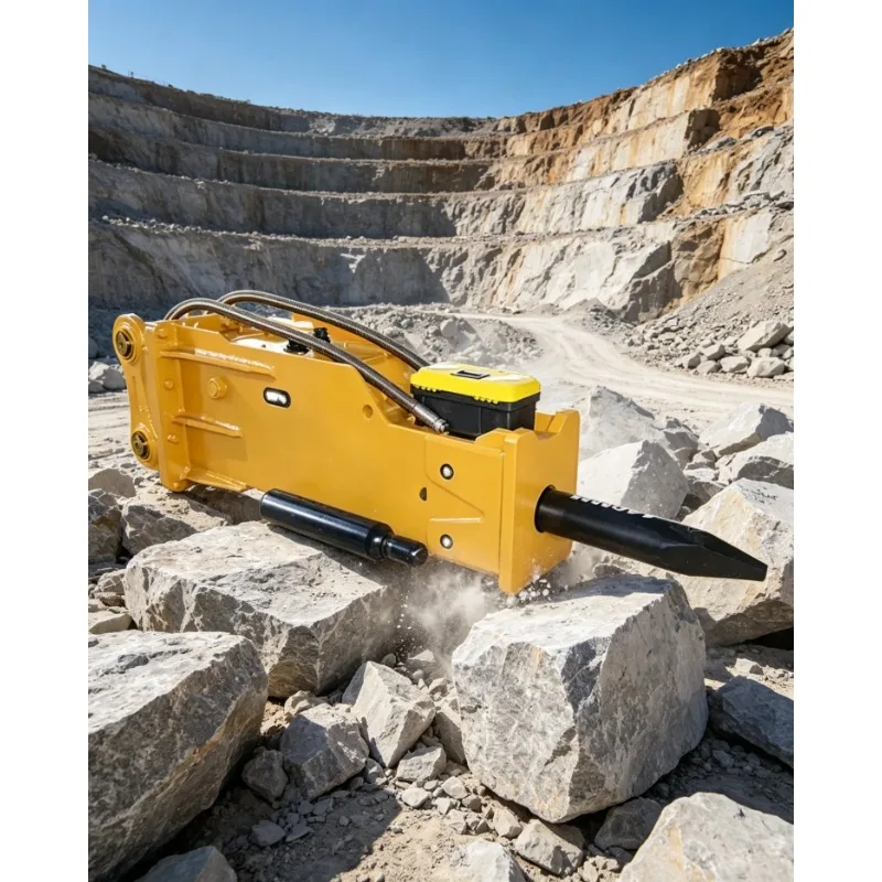 Silent Hydraulic Breaker Hammer Mounted Attachment for Low Noise Urban Construction Operations Side type hydraulic rock breaker
