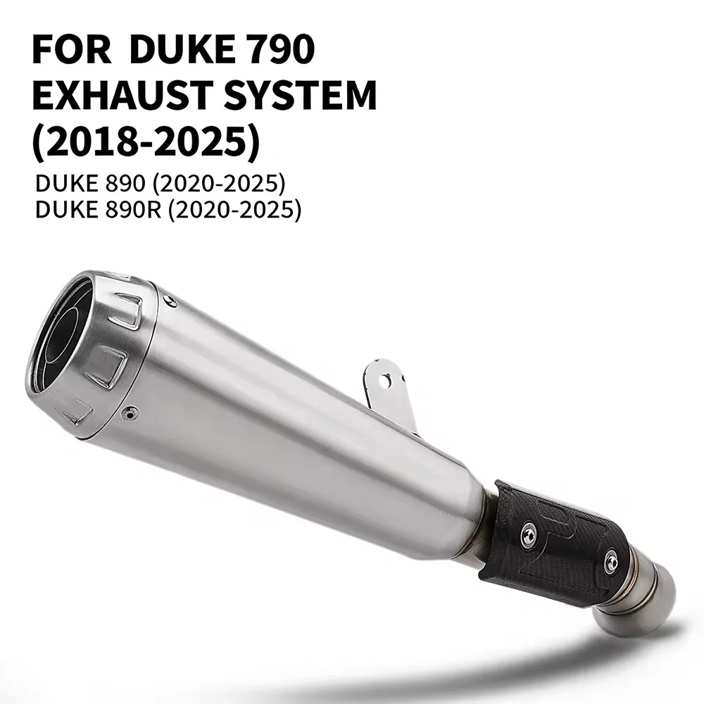 Hochleistungs-Motorrad-Auspuffanlage mit Verbindungsrohr und Schalldämpfer – Top-Angebot für Duke 790, Duke 890, Duke 890R Slip-On 2018-2025