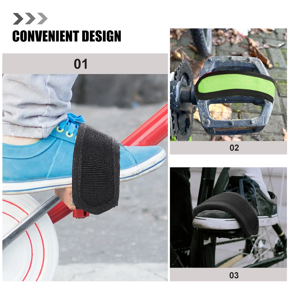 

4pcs Sports Bike Pedal Straps Adjustable Nylon Footrest Straps For Exercise Bike Training Pedals Cycling Fix Bands Replacement