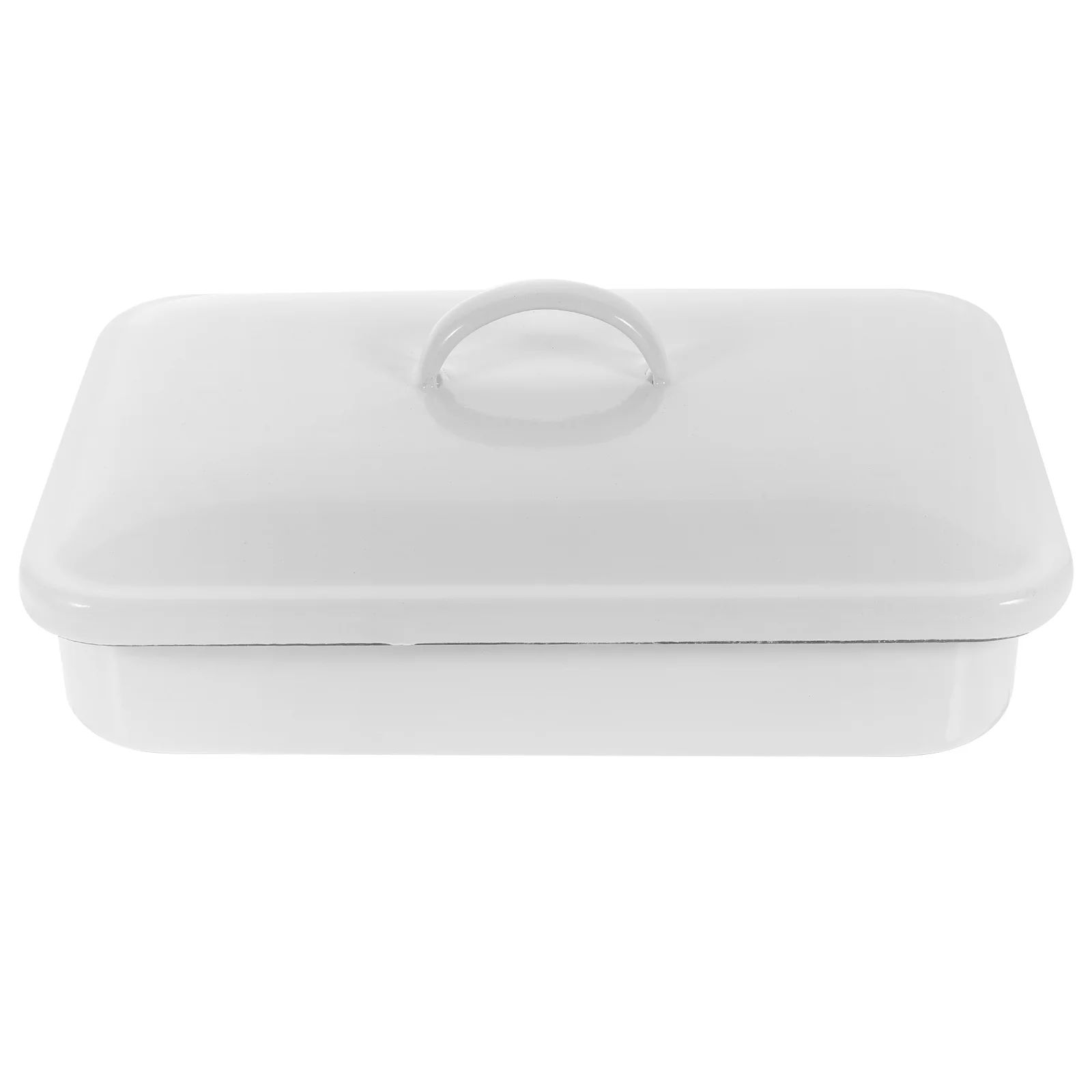 Enamel Crisper Tray Heat-resistant Baking Pan Cooking Utensils Wear-resistant Non-stick Pancake Oven Pizza