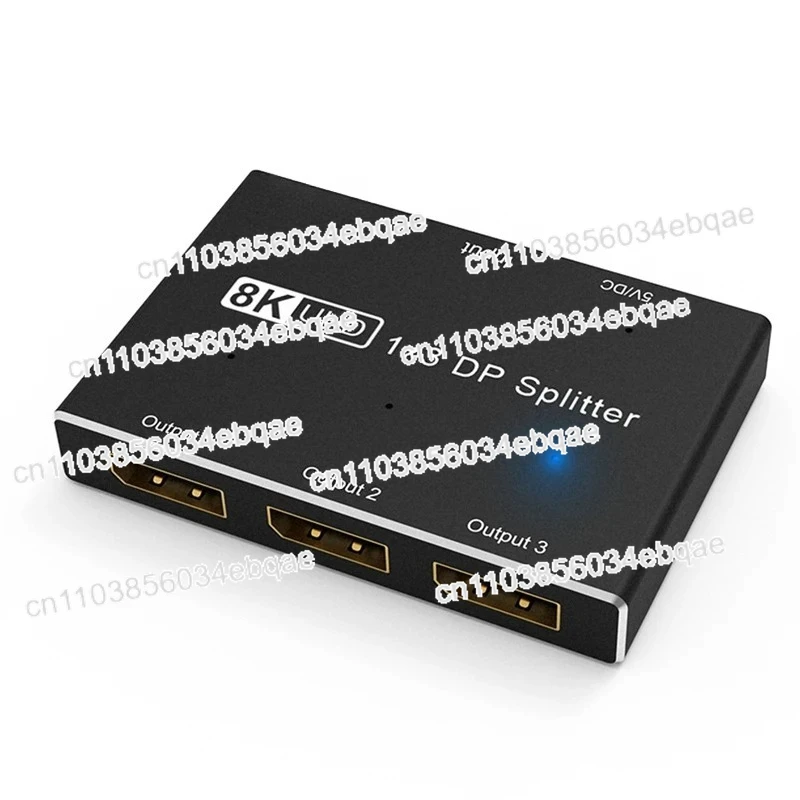 Для Displayport 8K 1X3 DP Splitter 8K 60 Гц 4K 120 Гц MST SST Hub Splitter с расширенным дисплеем и режимом зеркала Для Displayport 8K 1X3 DP Splitter 8K 60 Гц 4K 120 Гц MST SST Hub Splitter с расширенным дисплеем и режимом зеркала