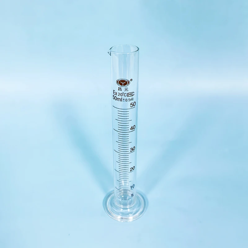 CHANGYUAN High borosilicate glass measuring cylinder, Capacity 5mL-2000mL, Graduated Glass Laboratory Cylinder
