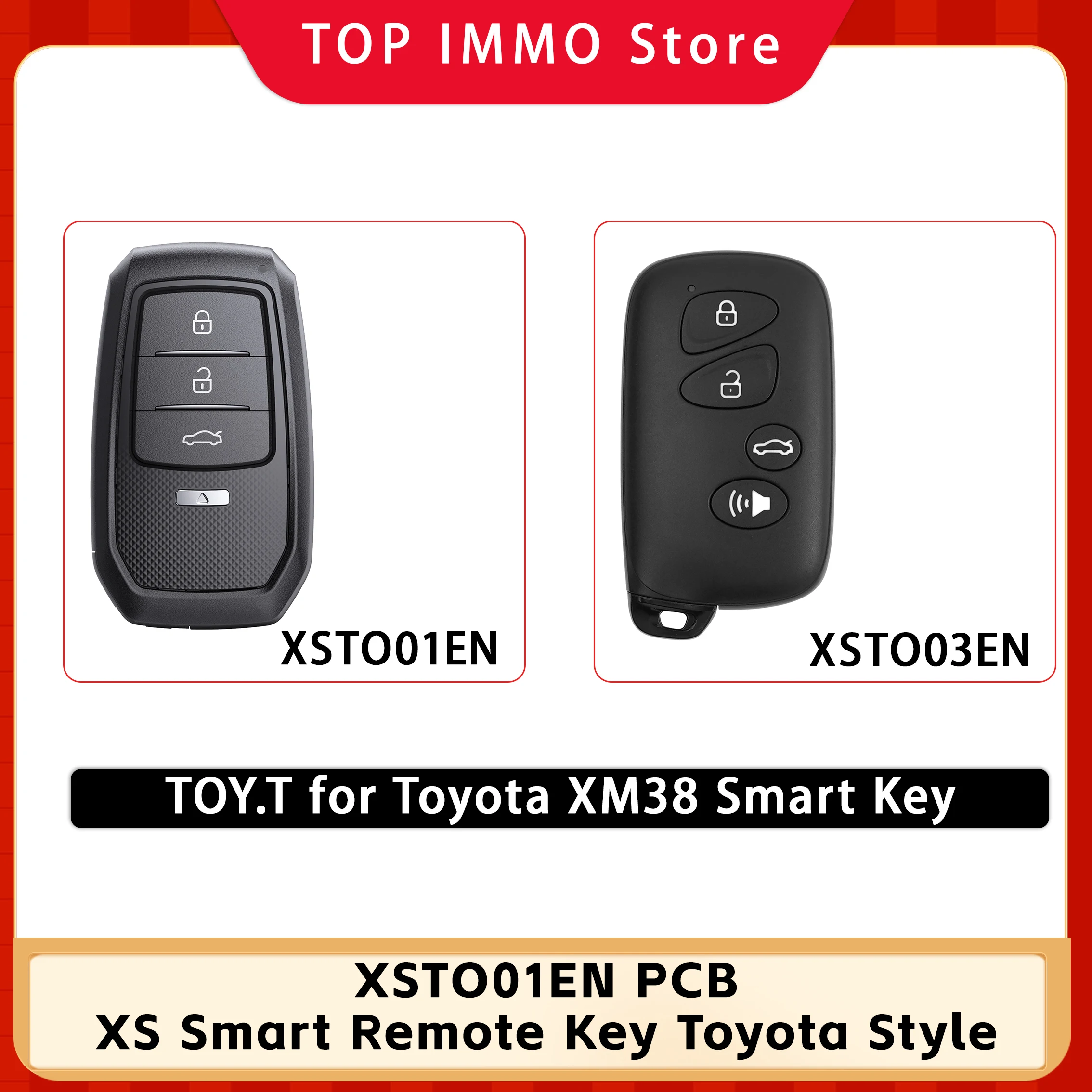 

1/5/10PCS Xhorse VVDI XSTO03EN XSTO01EN Universal Smart Key XM38 Fob for 4D 8A 4A with vvdi2/mini key tool / Key tool max pro
