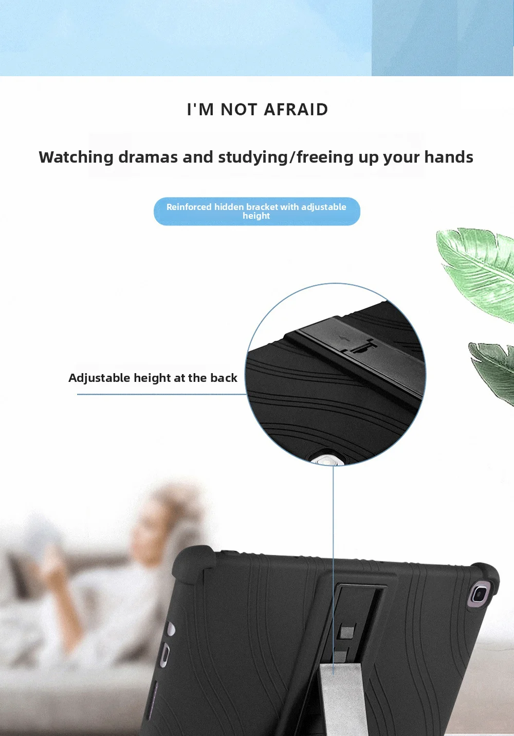FÜR Samsung Galaxy Tab A9 Plus Hülle Silikon Stoßfeste Standhülle 11 Zoll X216 X210 X215 Drop-Proof – Detail 3