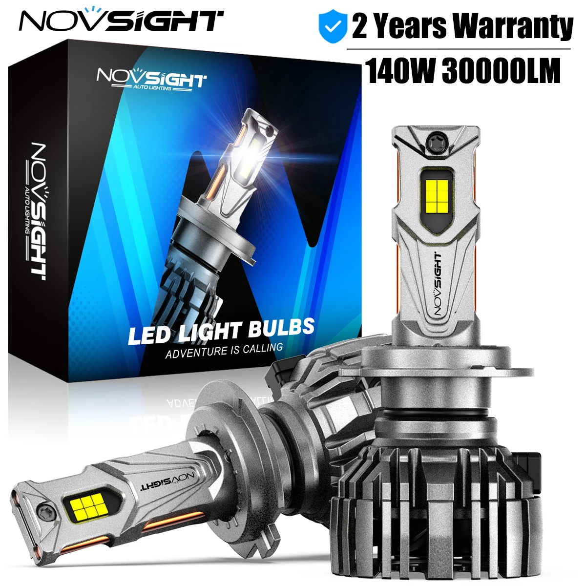 

NOVSIGHT 140W 30000LM H7 H4 Led Lamp Canbus H11 H8 H9 9005 HB3 9006 HB4 H13 9007 9004 6500K Led Lights For Car Headlight Bulb