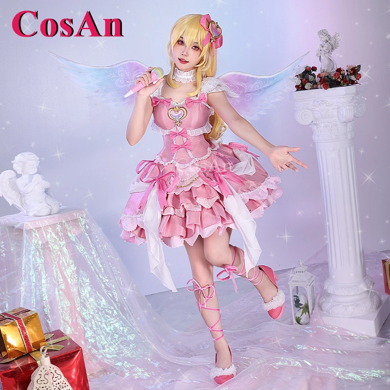 

CosAn Game Aikatsu Hoshimiya Ichigo Cosplay Costumes Aurora Kiss Skin Gorgeous Formal Dress Halloween Party Role Play Clothing