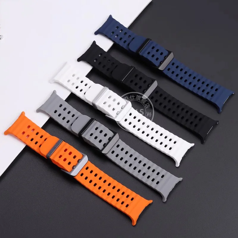 Do nowego zegarka Samsung Galaxy Ultra silikonowy pasek Ultra inteligentny zegarek 47mm sportowy oddychający wodoodporny męski żeński pasek do zegarka