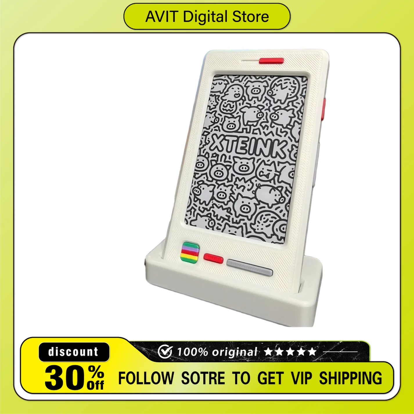 

For XTEINK X4 E-Ink Reader GameBook 3D Pattern Protective Case Full Coverage Shockproof Anti-Scratch Slim Hard Shell Printed