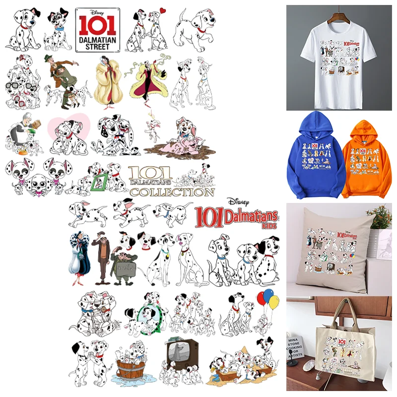 Disney One Hundred and One Dalmatians small pattern print，Clothing Thermoadhesive Patches，Suitable for Hoodie,T-shirt,pillow,bag