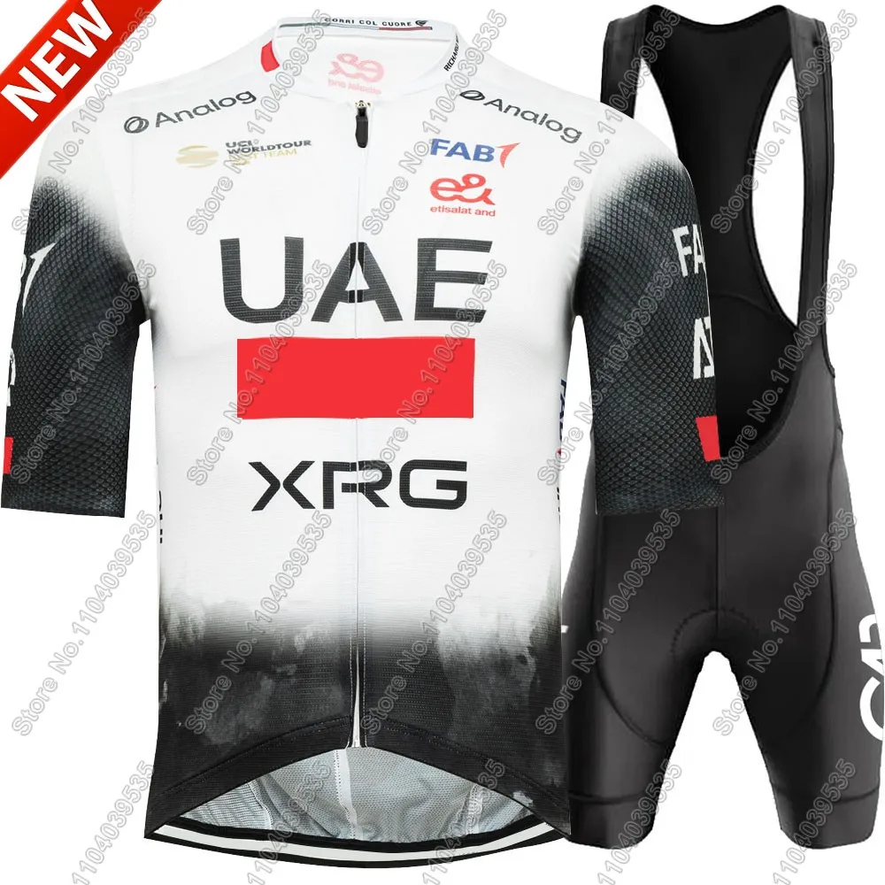 Uae Slovenia Nationale Team 2024 Wielertrui Set Tadej Pogacar Groene Kleding Racefiets Shirts Pak Fiets Fietsbroek Mtb