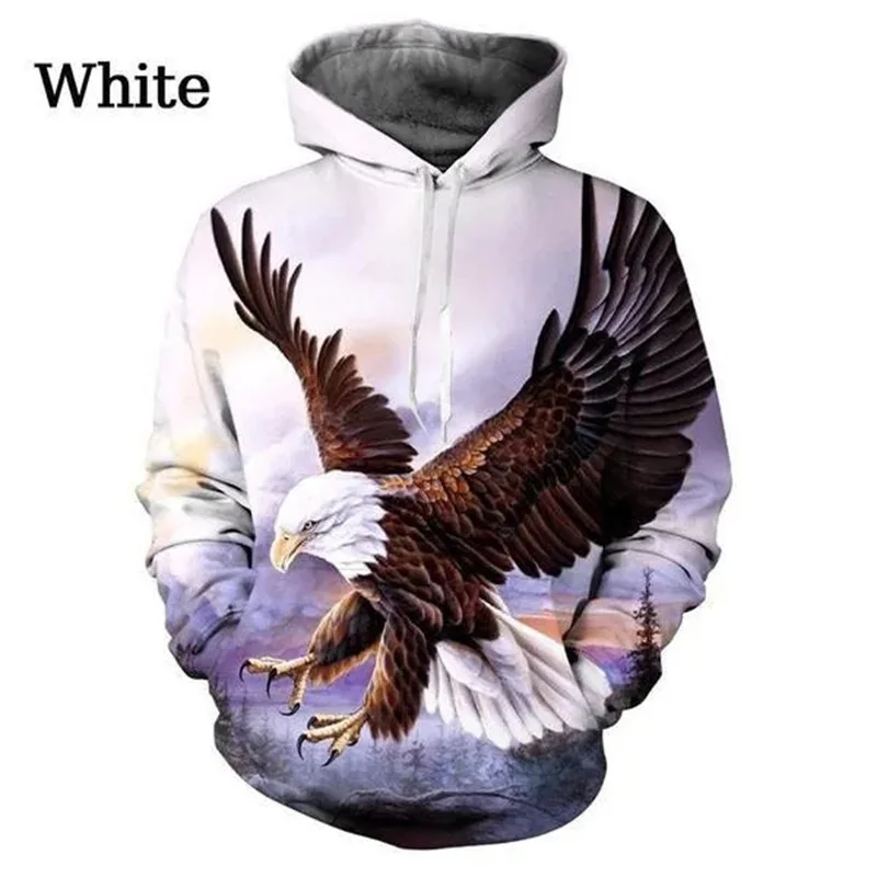 US Eagle Graphic Hoodie Men Clothing 3D Bald Eagle Printing Hoodies Women Pullovers Harajuku Fashion y2k Tops Hoody Sweatshirts