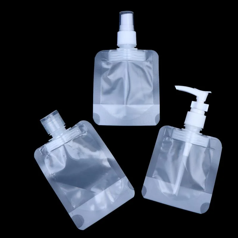 【AY]1Pcs 50ml Lotion Dispenser Bag Portable Travel Liquid Packaging Bag Refillable Cosmetic Storage Container Travel Spray