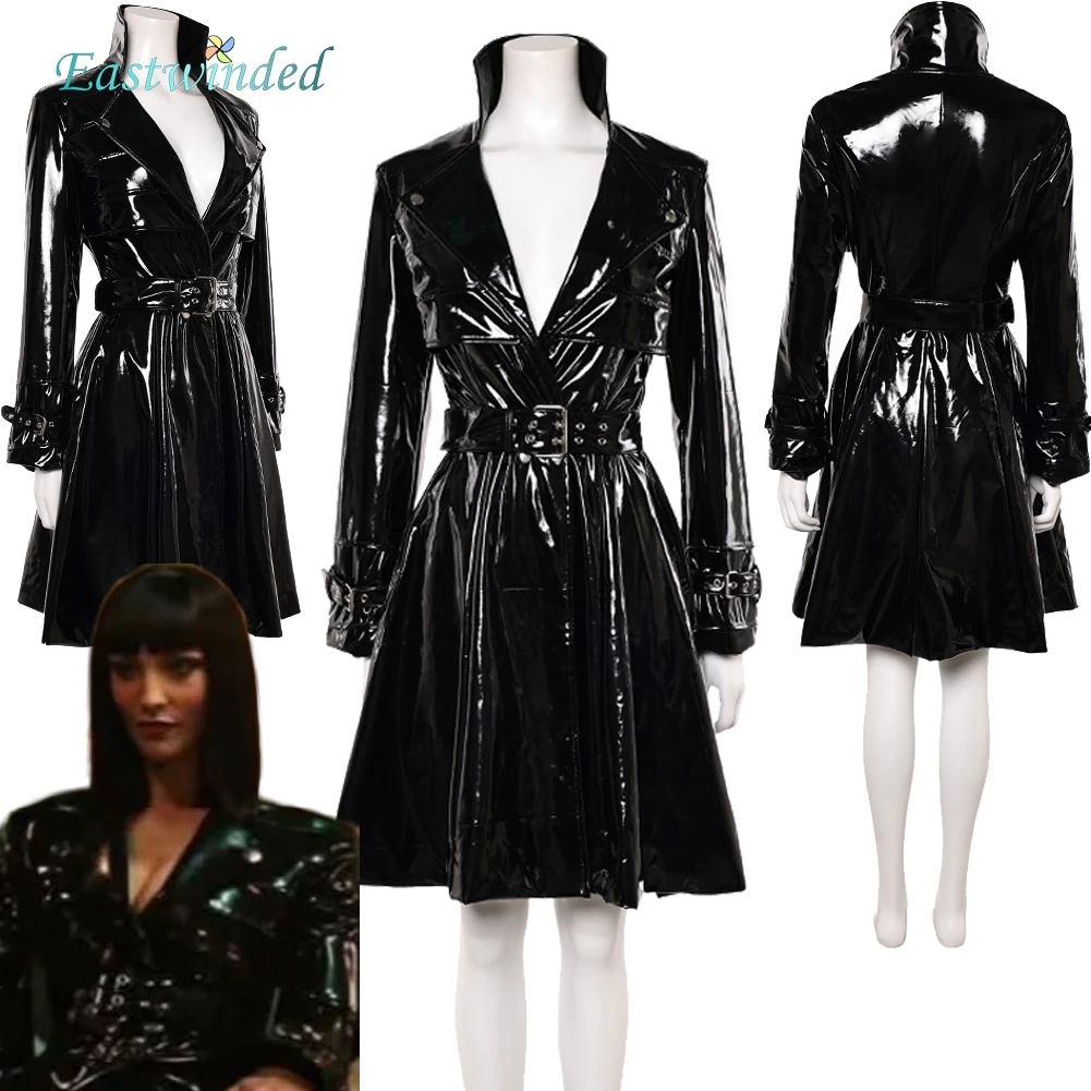 

Nico Robin Black Leather Dress Live Action TV Pirate 2 Costume Uniform Women Clothes Outfits Disguise Halloween Carnival Party