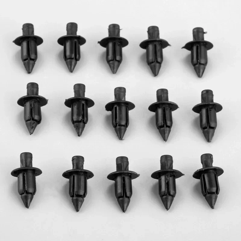 10/50Pcs 6mm Black Rivet Fairing Body Trim Panel Fastener Screw Clips For Honda ATV Motorcycle Accessories Auto Fastener & Clips