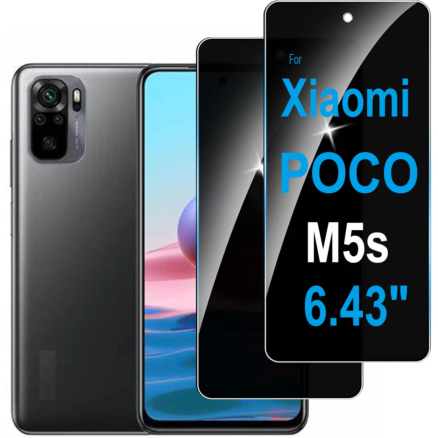 

1/2/3/4Pcs For Xiaomi POCO M5s Anti Spy Tempered Glass Protector Privacy Screen