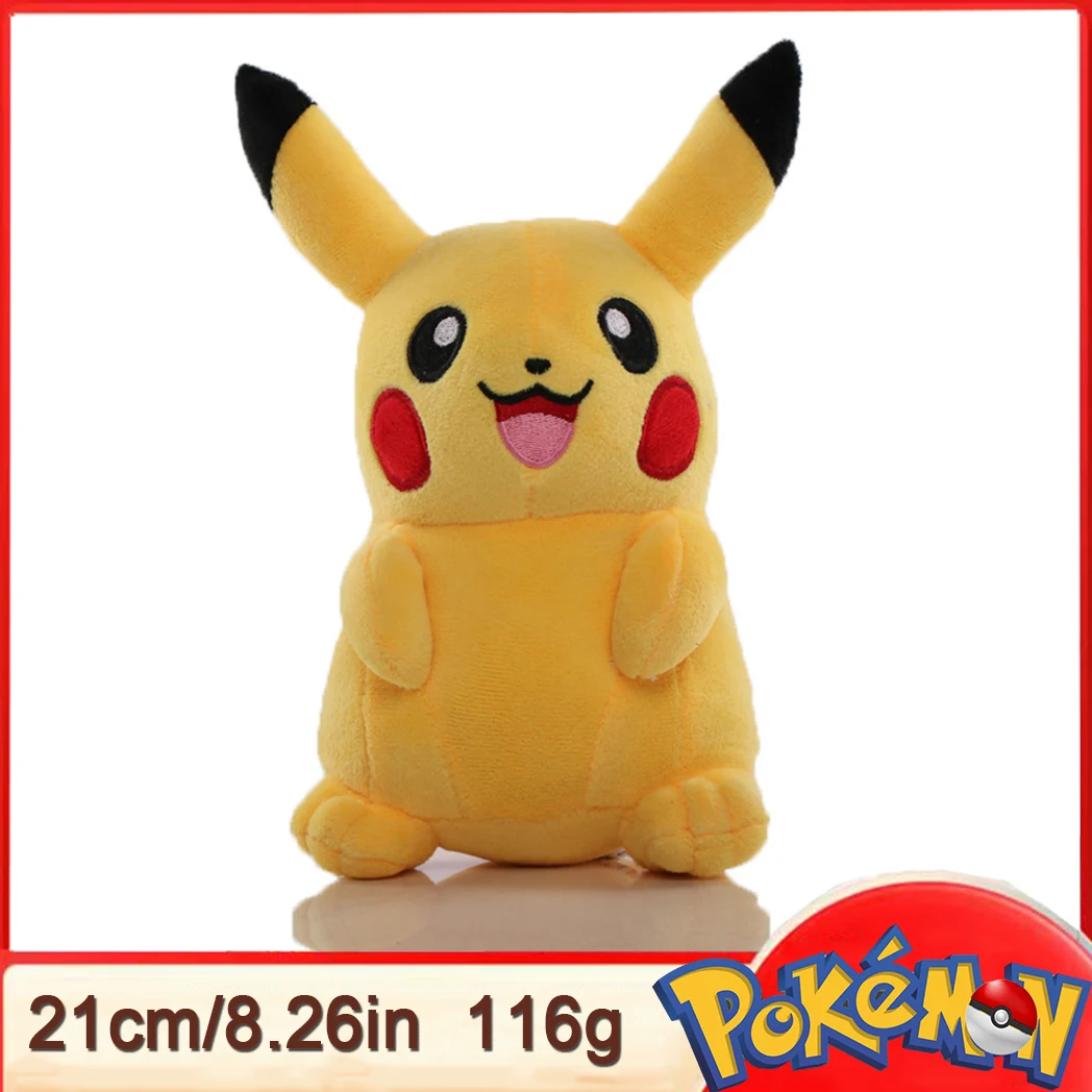 15-25CM Pokémon Plush Toy Pikachue Gengar Raichu Squirtle Eevee Charmander Bulbasaur Mewtwo Children's Birthday Christmas Gifts