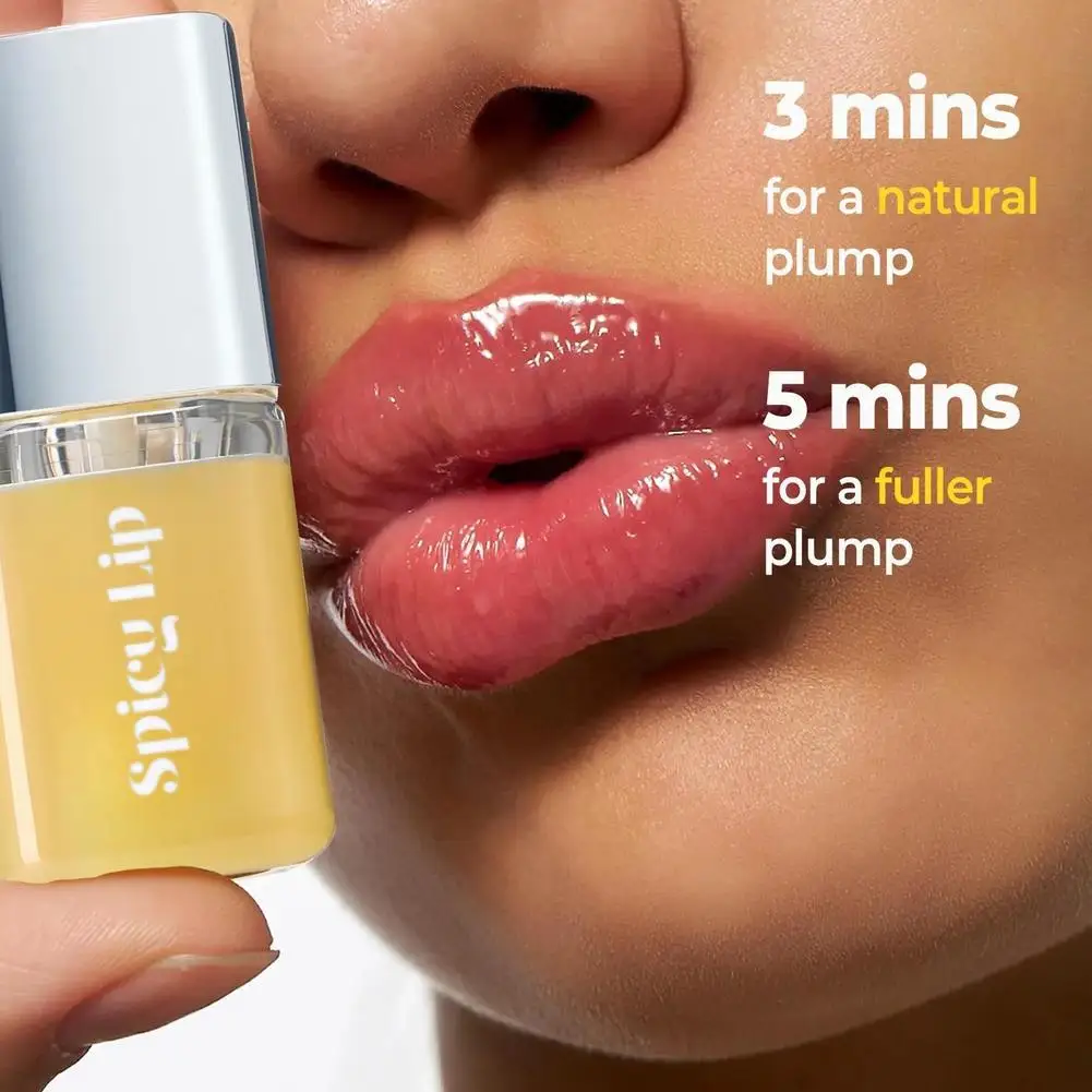 Spicy Lip Plumping Lip Oil Moisturizing Hydrating Lip Gloss Reduce Fine Lines Nourishing Lip Care Oil For Dry Chapped Lips