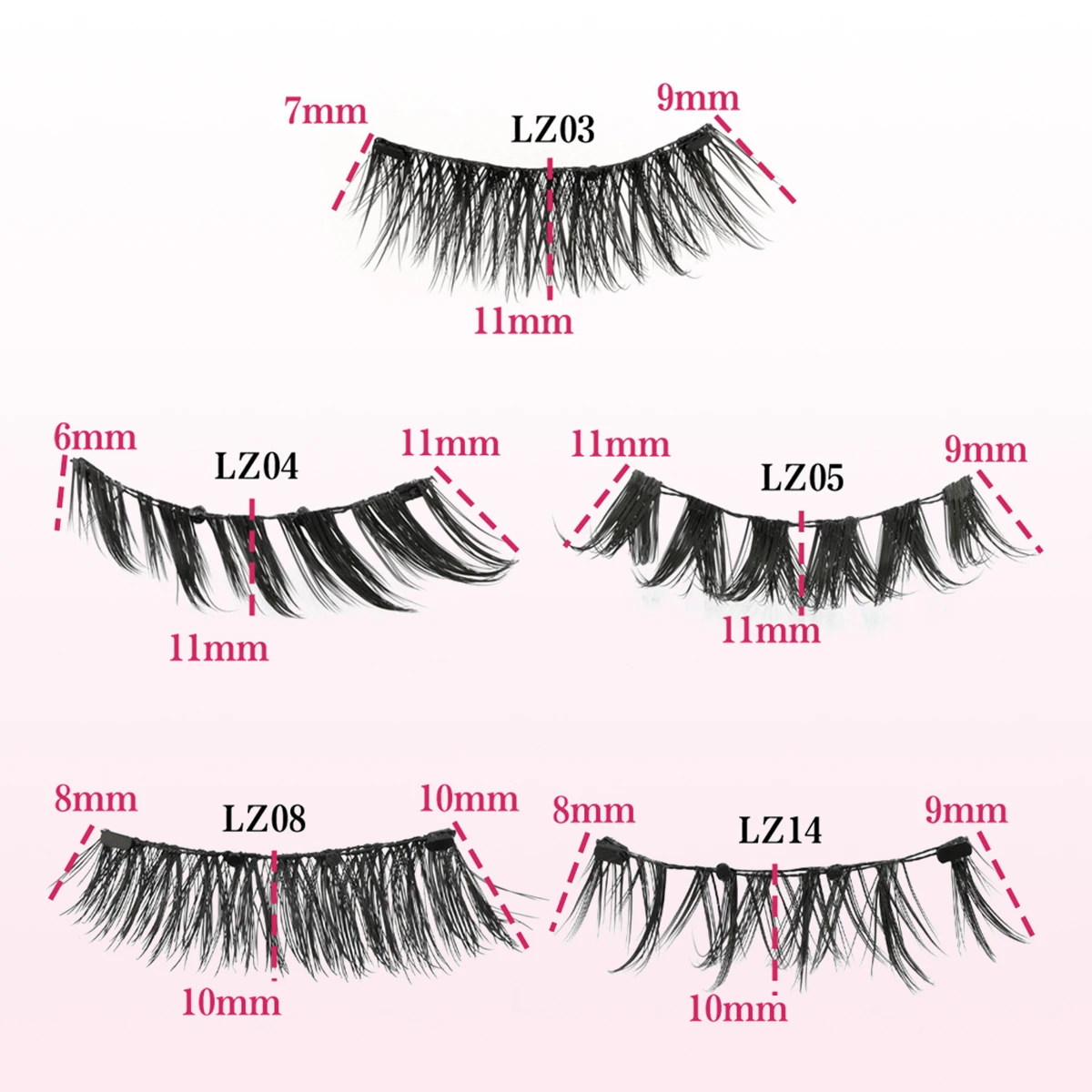 خالية من الغراء الرموش المغناطيسية ثلاثية الأبعاد تأثير طبيعي قابلة لإعادة الاستخدام الرموش الصناعية الجمال الرموش لوازم ماكياج لارتداء اليومي #3