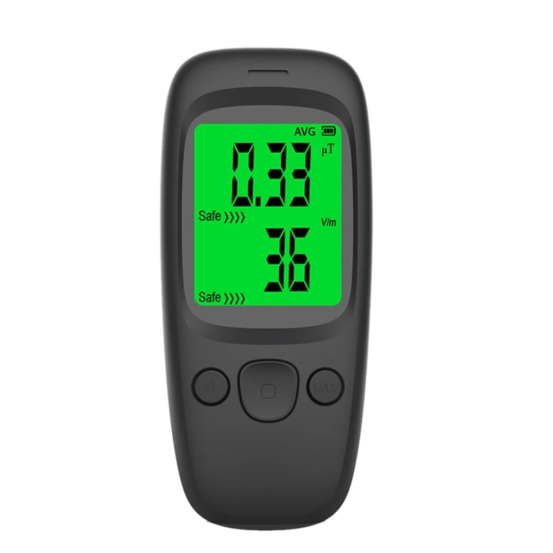 1 Stuk Elektromagnetische Stralingsdetector Emf Meter Handheld Teller Emissiedosimeter Zwart