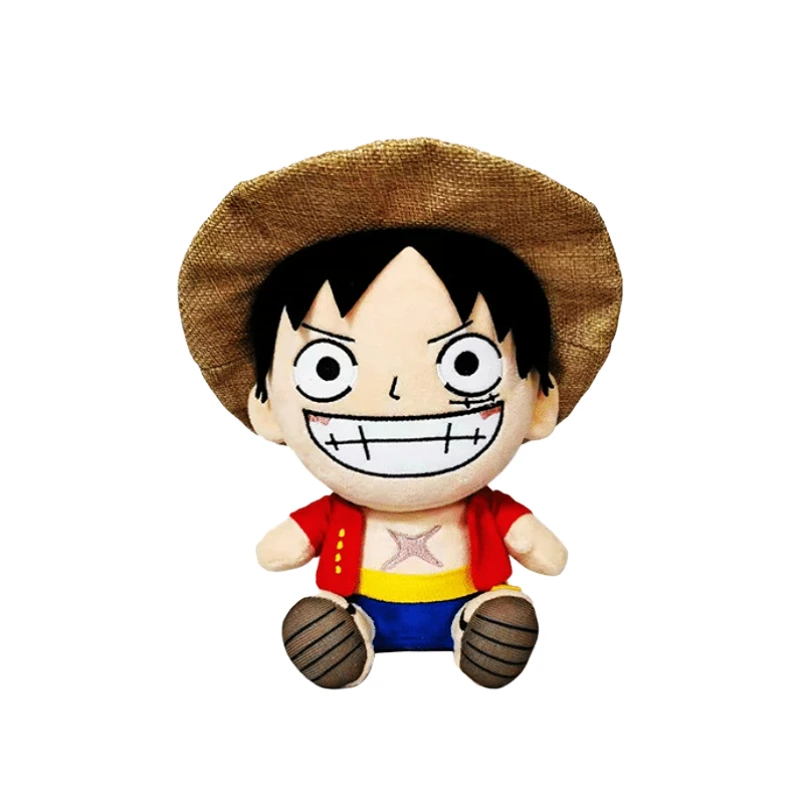 Japanese Anime 25cm One Piece Original Plush Toys CartoonFigure Luffy Chopper Ace Roronoa Zoro Cute Stuffed Doll Kids Xmas Gifts