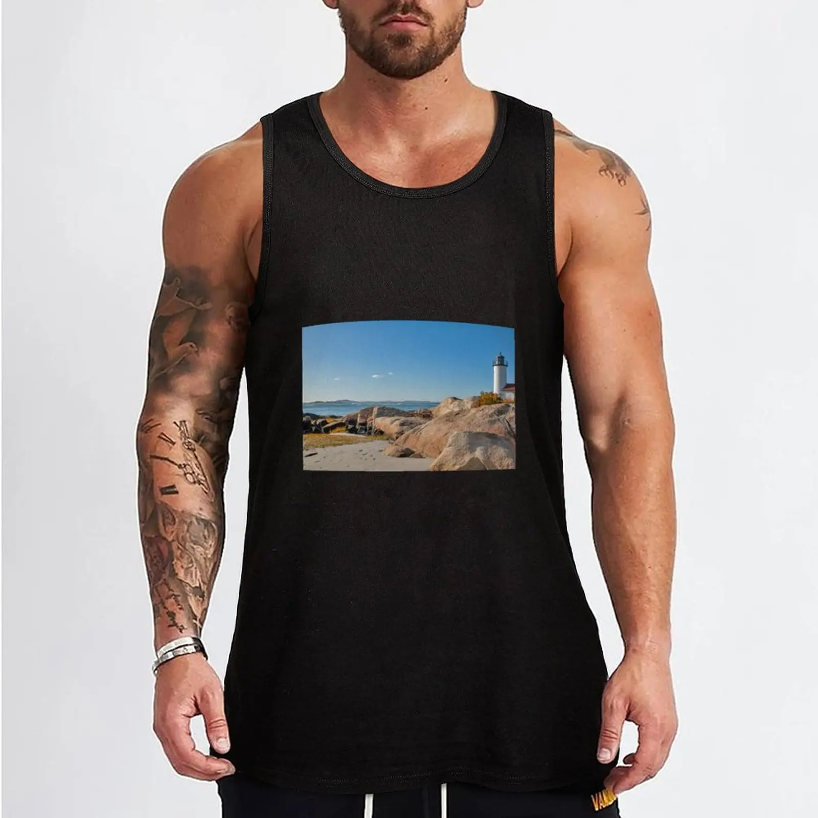 Annisquam Light House in Gloucester, MA Tank Top fashion 2024 man Man summer clothes