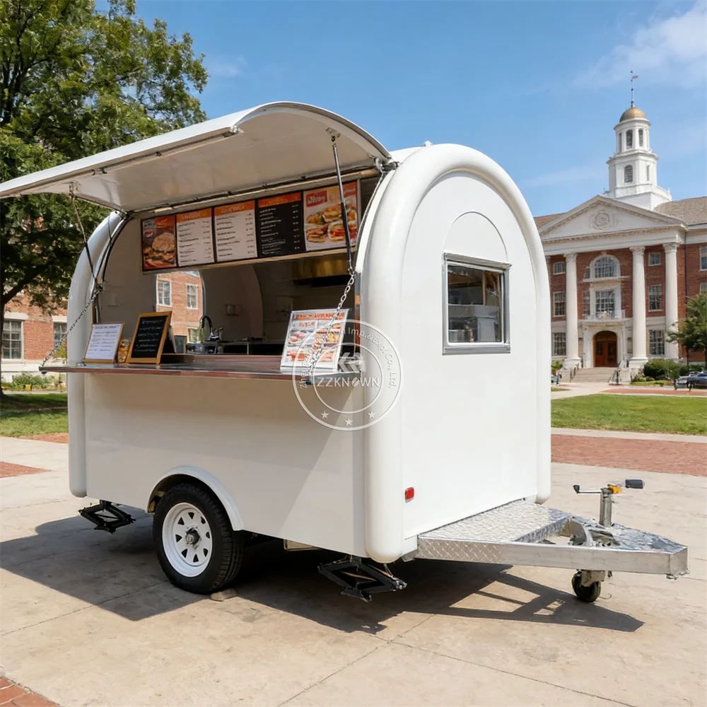 Commercial CE DOT VIN Certified Food Truck Baking Equipment Ice Cream BBQ Truck Mobile Food Trailer with Kitchen Equipment