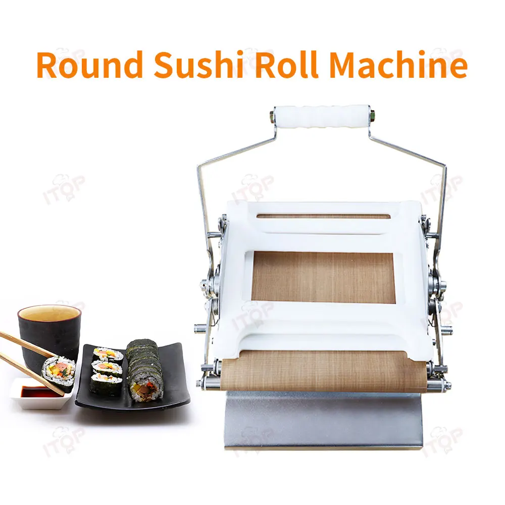 High Quality Sushi Rice Roll Rolling Machine Seaweed Rice Ball Maker Round Sushi Roll Making Machine