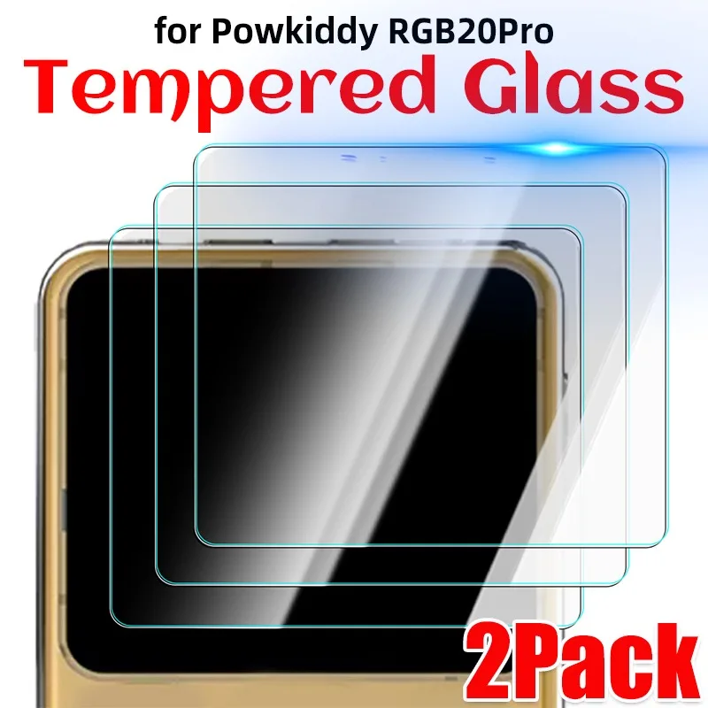 2/1Pack Tempered Glass Film for Powkiddy RGB20Pro HD Hardness Anti-scratch Screen Protective Tempered Film for Powkiddy RGB20Pro