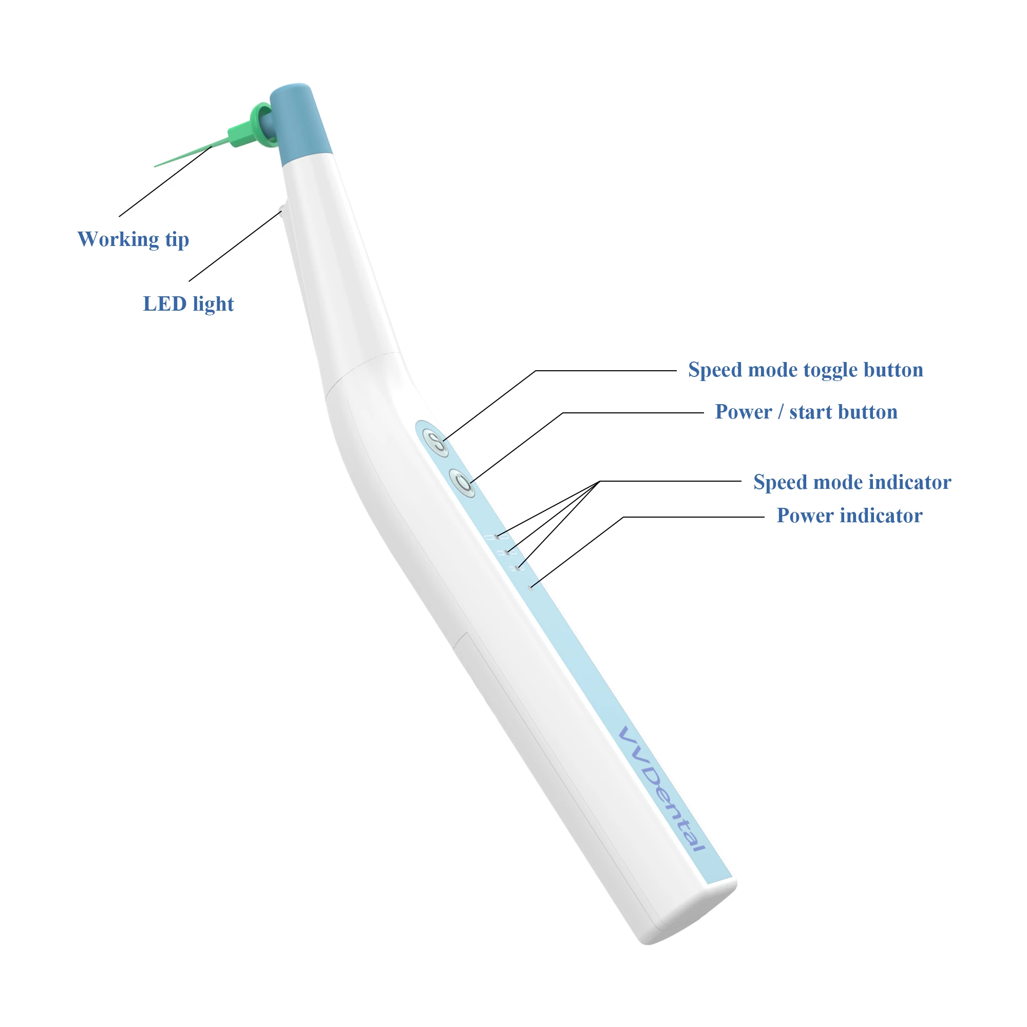 Activador de irrigador sónico de Canal radicular, equipo de Odontología para limpieza endodóntica y irrigación, con 60 limas piezas