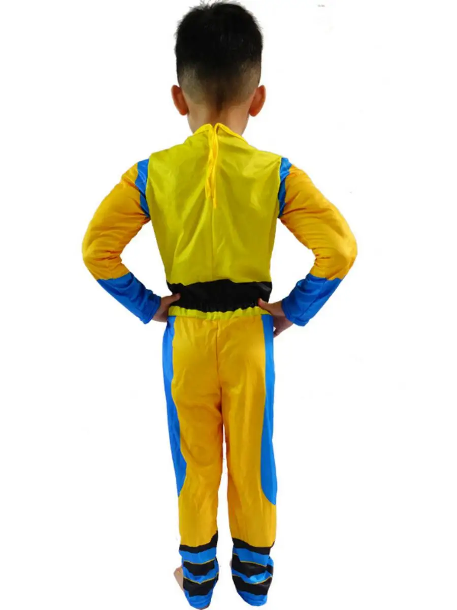 بدلة أداء جديدة للأطفال من ولفيرين مجموعة أزياء الهالوين بذلة ملابس العضلات للفتيات والنساء لربيع 2023 ليكرا