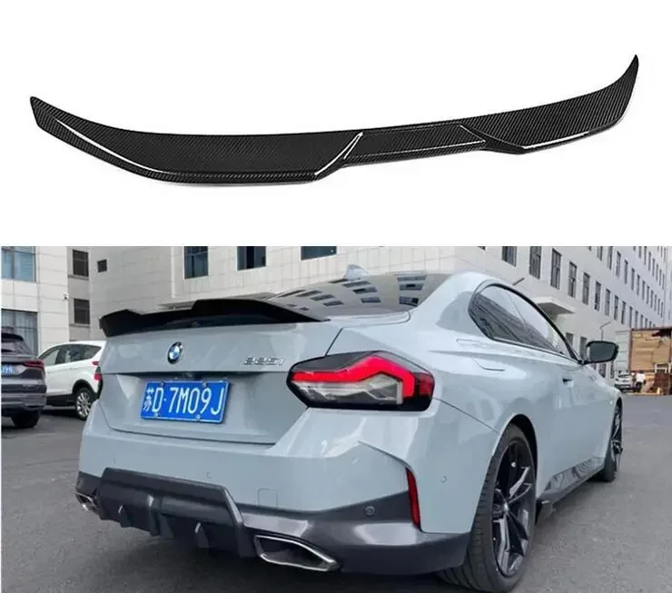 For BMW 2 Series G42 M235i M240i Coupe 2022 2023 Rear Wing Lip Tail Trunk Spoilers Real Carbon Fiber MP Style