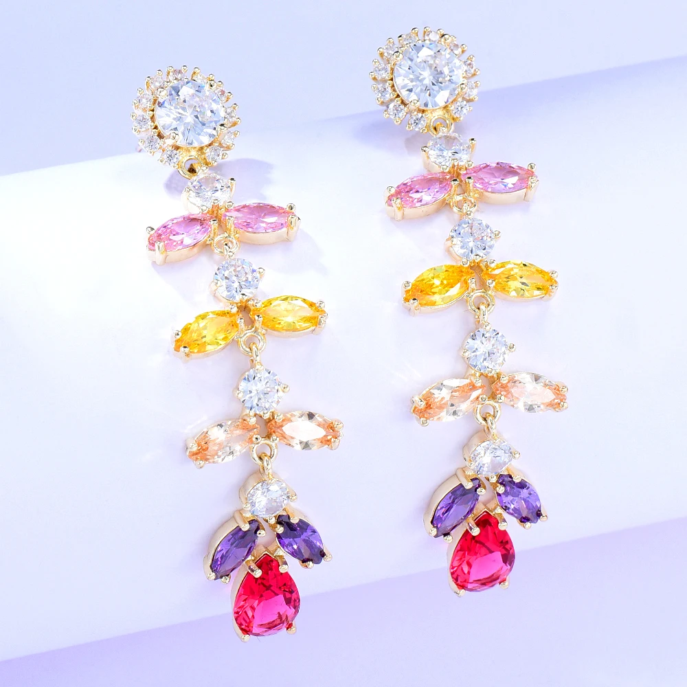 

missvikki New Women's Sweet Cute Romantic Earrings for Women Vintage Dangle Drop Earring Set 2022 Trend Earings Female Jewelry